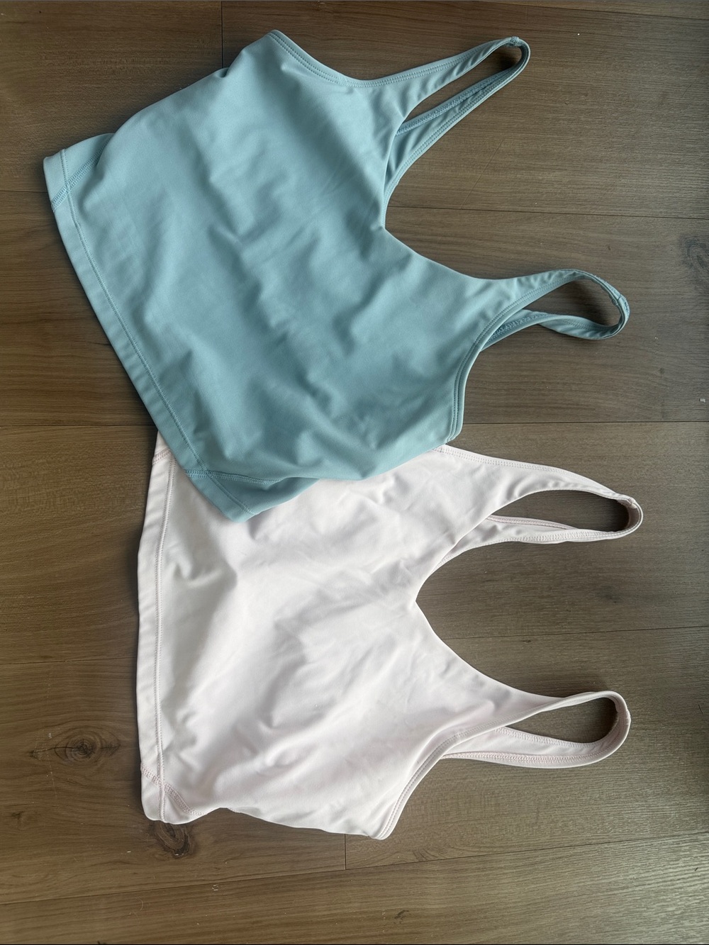 Everyday Scoop Neck Tank Top - Sage Green & Light Pink